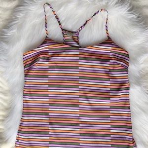 J Crew Geometric Print Racerback Tank